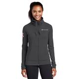 LST852CG - Ladies' Breast Cancer Charcoal Grey Stretch Full-Zip - thumbnail