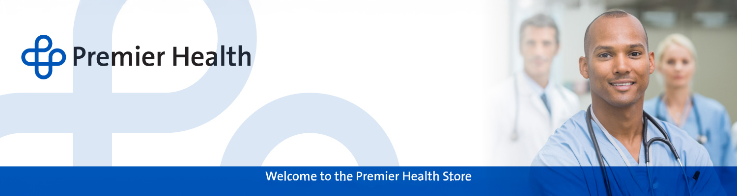 Welcome banner for Premier Health online store